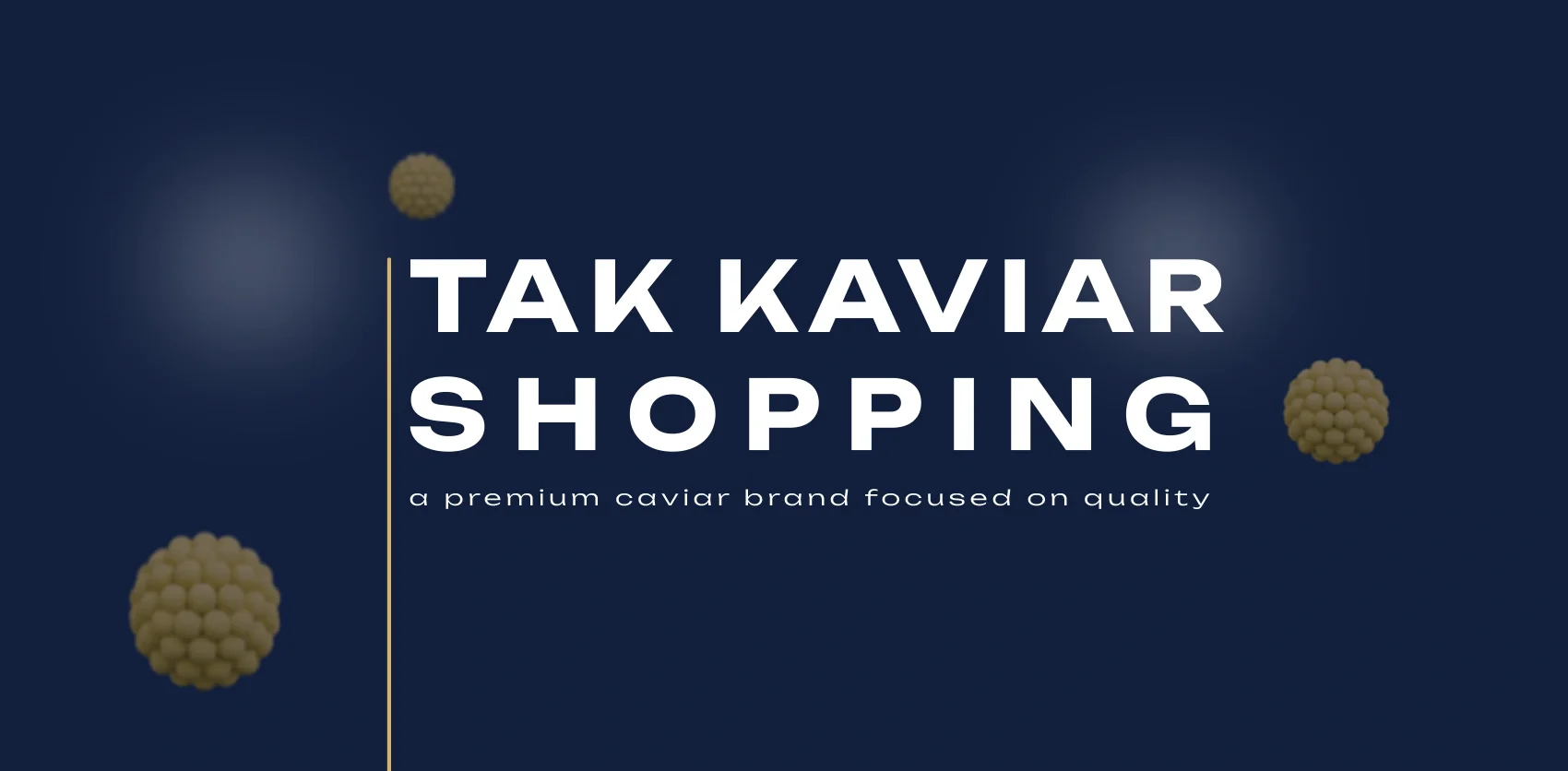 TAK Kaviar premium caviar brand website redesign by Fox Agency